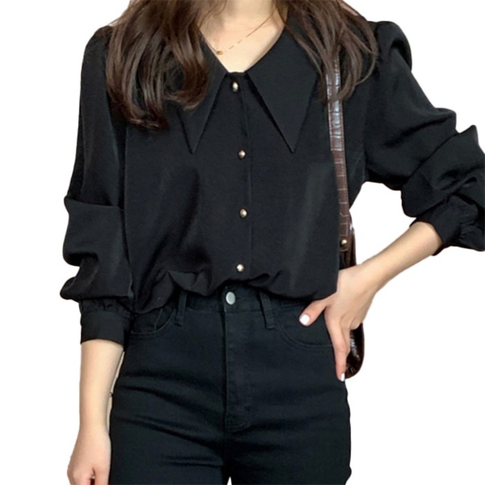 여성 여자 카라 여성 블라우스 하객 졸업식 셔츠 정장상의