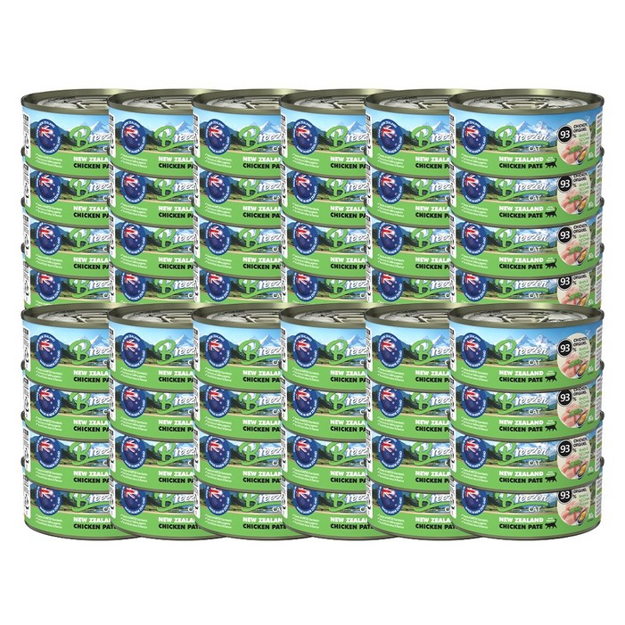 브리젠 뉴질랜드 파테 치킨닭고기 고양이 주식캔 습식 사료 48캔, 48개, 80g, 닭