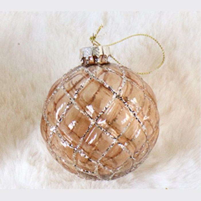 크리스마스 펄골드 유리볼 오너먼트 5타입 트리장식 오브제 X-MAS