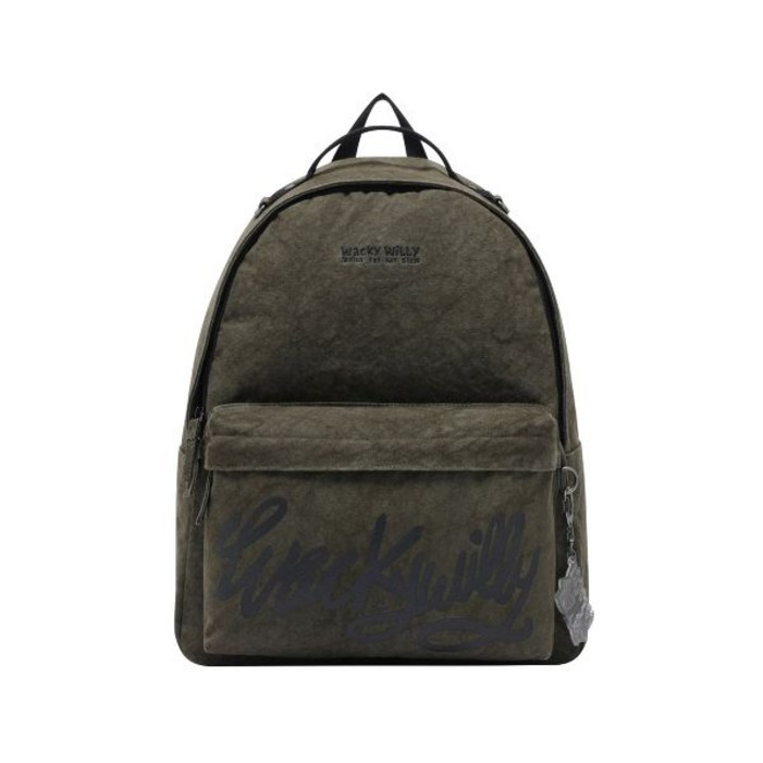 와키윌리 WACKY WILLY 크랙워싱 데일리 백팩 올리브 그린 매장정품 225522