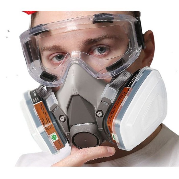 산업용 방진마스크 세트 방독면 농약마스크 분진마스크 방진산업용 먼지마스크 용접마스크 가정용방독면 작업마스크
