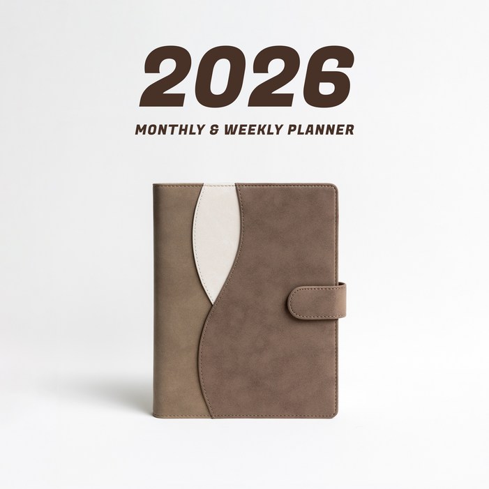 WAVY 프리미엄 6공 비즈니스 2026년 날짜형 다이어리