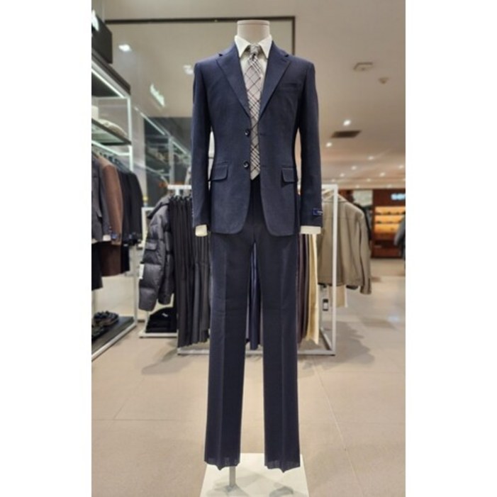 [AK PLAZA] [킨록]F/W 봄가을겨울 스판 네이비 정장 AKL IES31