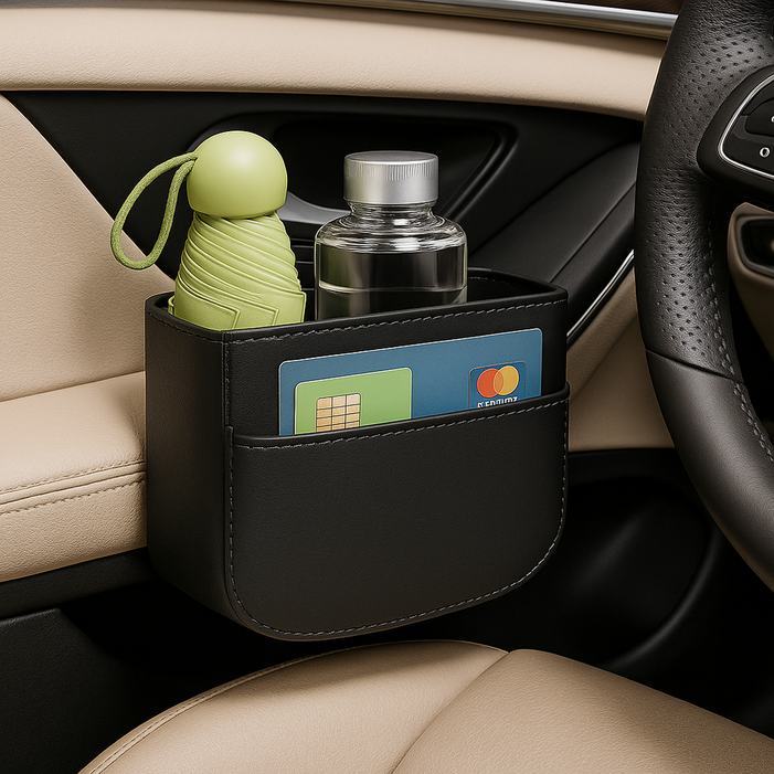 모나박스 차량 틈새수납 깔끔정리 사이드포켓, 블랙, 1개