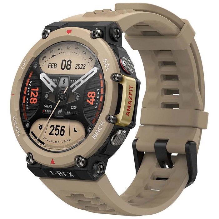 Amazfit T-Rex 2 스마트 작동, 이상의 배터리 용(블랙) 47mm, 모드, 스포츠 듀얼 수명, 러기드 150개 GPS, 안드로이드 워치 24일 초저온 밴드