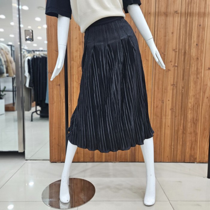 GCUT지컷 여성용 펄 플리츠 밴딩 스커트 7253135102