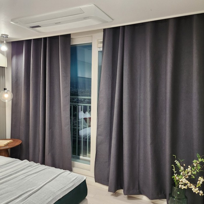 99.99차단 암막커튼  초강력 커튼압축봉 세트