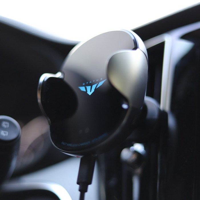 스타투스 차량용 고속 무선충전 핸드폰 거치대 15W 송풍구형