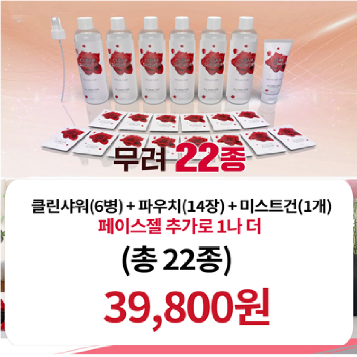 프리미엄 클린샤워 때혁명 22종 이앤비미디어, 1개