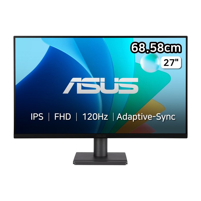 ASUS VA279HG 27인치 IPS 120Hz FHD 모니터  1ms  눈보호 블루라이트  HDMI VGA 지원, VA279HG, 68.58cm