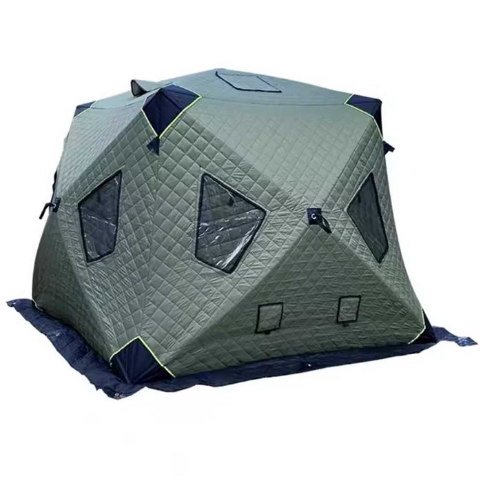 원터치 큐브 텐트 누빔 방한 겨울 낚시 캠핑 빙어 돔