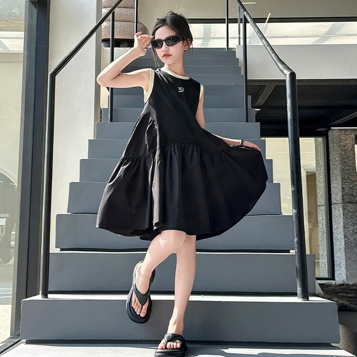 조이걸스 여름 신상 시원한 나시 드레스 여아 주니어 스커트 치마 민소매