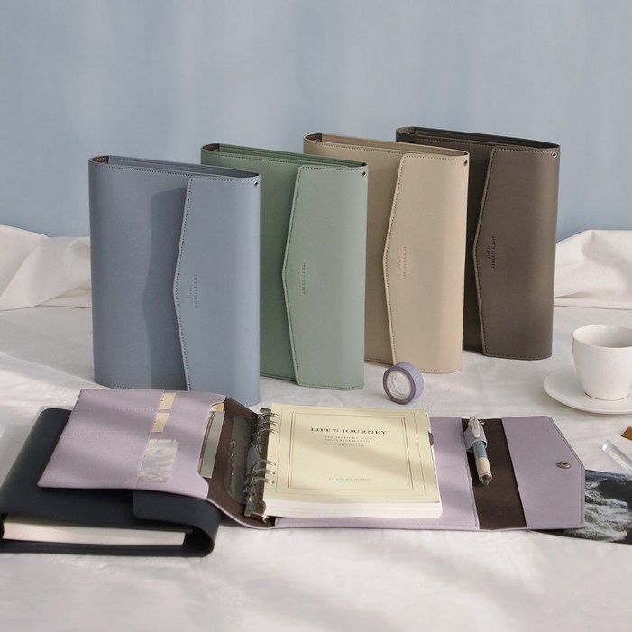 아이코닉 만년 6공 가죽 A5 다이어리 바인더