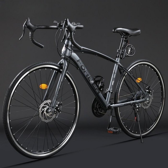 싸이클 자전거 로드 자전거 남녀공용 700C 도로 자전거 경주, 60스포크휠티타늄 실버