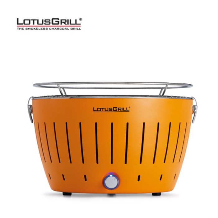 로터스그릴 L 사이즈 숯불 바베큐그릴 숯 착화제 포함 G340 직경 32CM 캠핑그릴 바비큐그릴 숯불그릴 오렌지컬러, 1세트 로터스그릴 L 사이즈 숯불 바베큐그릴 숯 착화제 포함 G340 직경 32CM 캠핑그릴 바비큐그릴 숯불그릴 오렌지컬러, 1세트