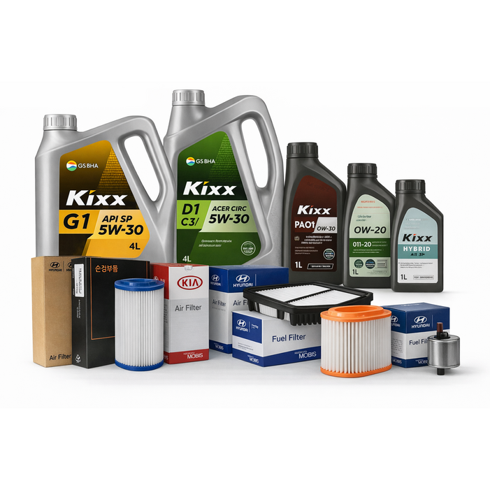 GV70 JK1 2124년형 2127년식 GDI 세타3 3.5 터보 가솔린 7L 순정필터 킥스오일 PAO1, 1세트, GV70, 현대