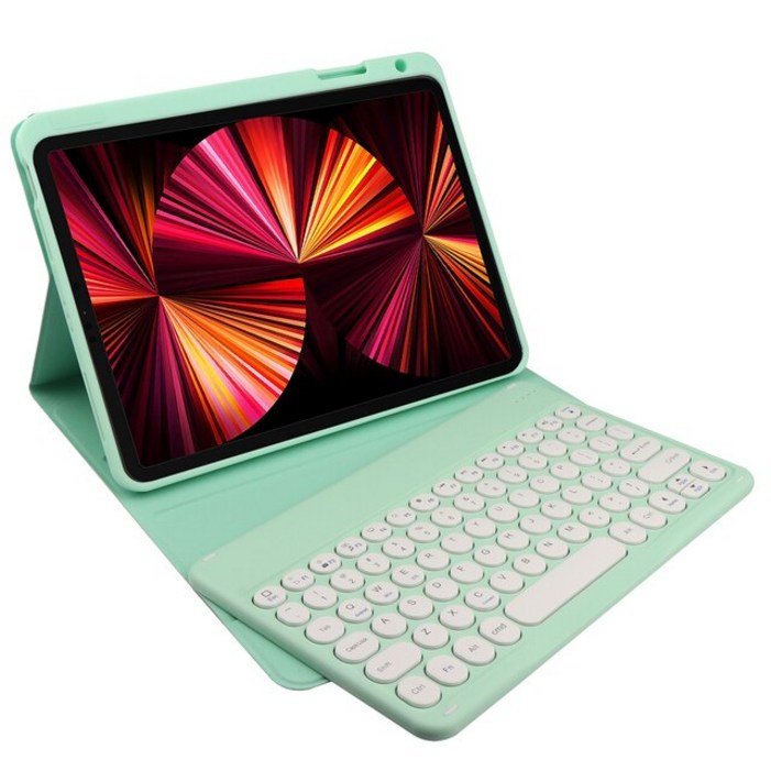 IPad Air3 10.5(2019)/iPad Pro 10.2(2020) 와 호환되는 터치 패드가있는 분리형 BT 키보드 케이스
