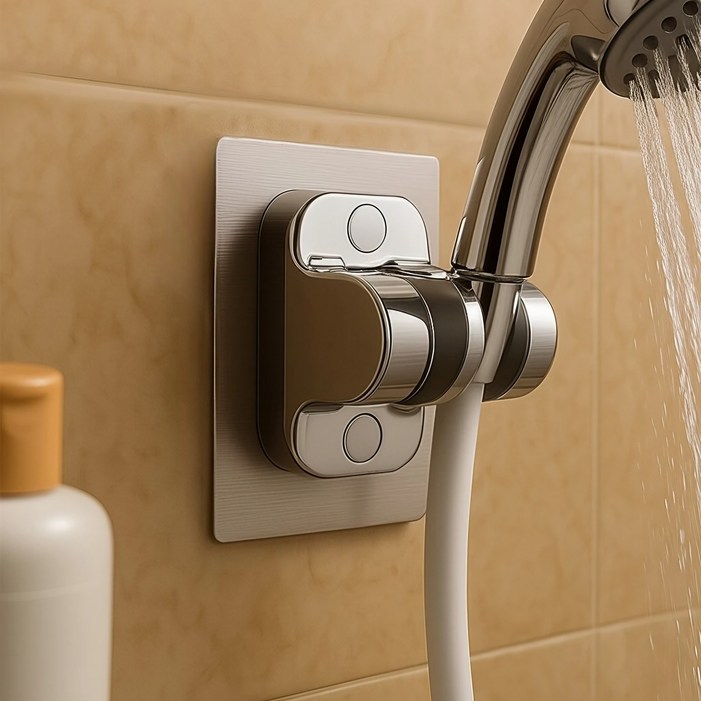 코어피스 무타공 각도 조절 욕실 샤워기 헤드 걸이 고정기 거치대