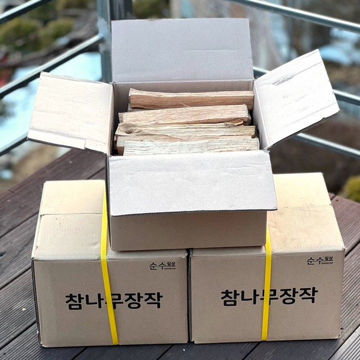 순수일상 참나무장작 10kg 10박스, 10개