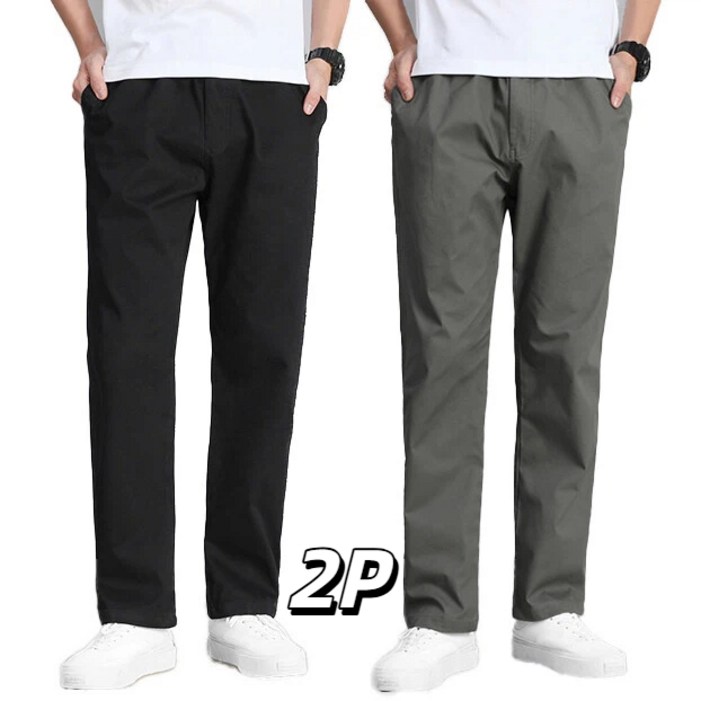 11 남자 카고 캐주얼 바지 100면 밴딩슬랙스 팬츠 Tanlz2223