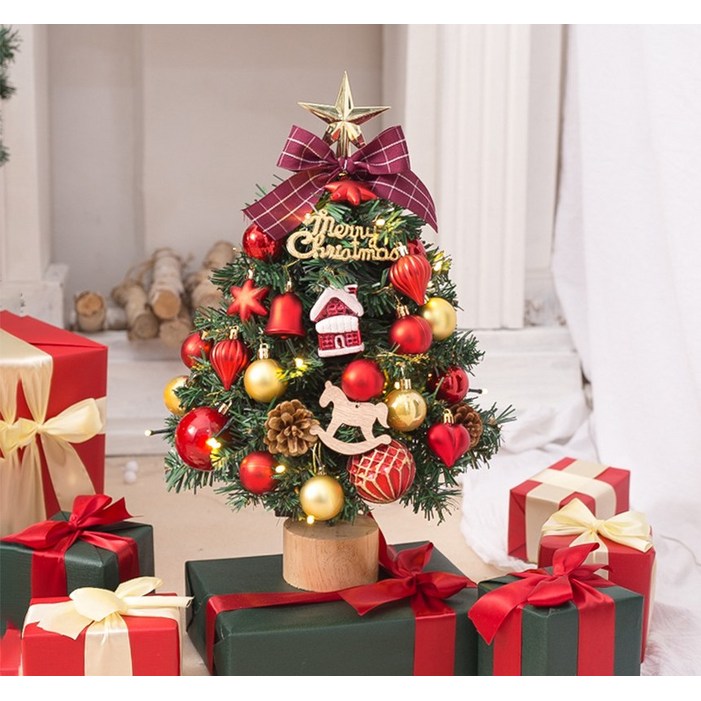 크리스마스트리160 크리스마스트리 장식 전구 나무 미니 트리 DIY 풀세트 45cm-50cm