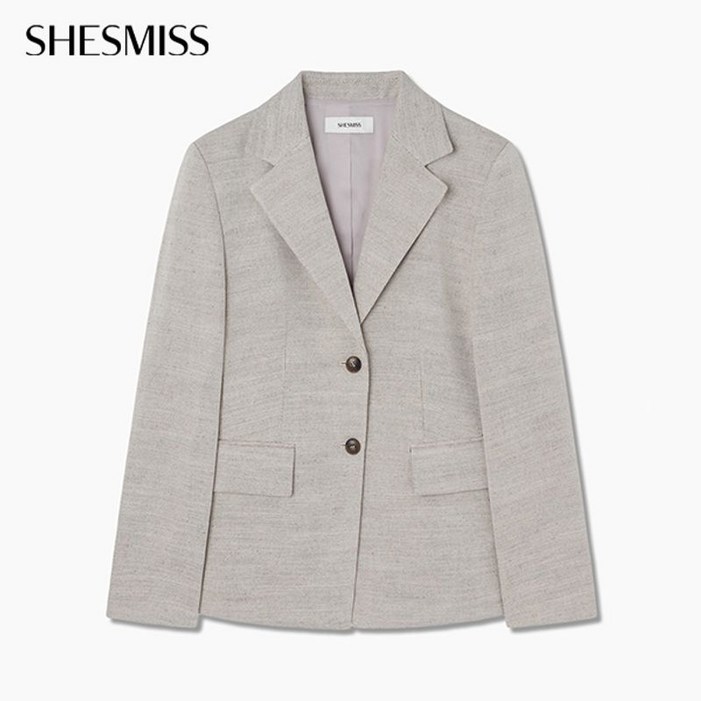 쉬즈미스 테일러드 싱글 라인 자켓 SWWJKQ11010 BR