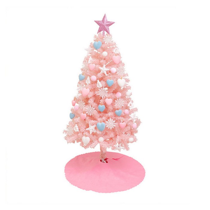 핑크색트리 크리스마스 트리 세트 핑크 120cm