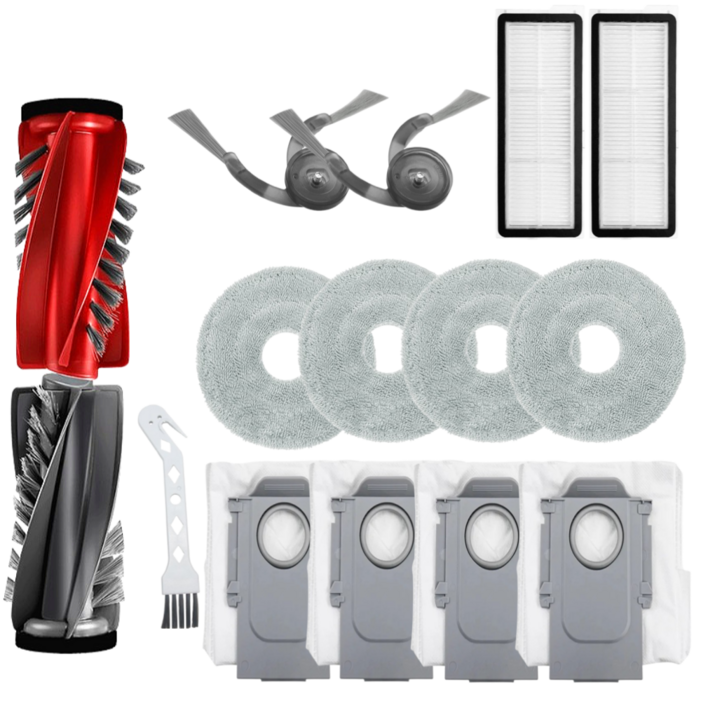 퓨어퍼스트 로보락 Q REVO EdgeC 소모품 물걸레 브러쉬 필터 먼지봉투 호환 전용 기프트팩, 1개