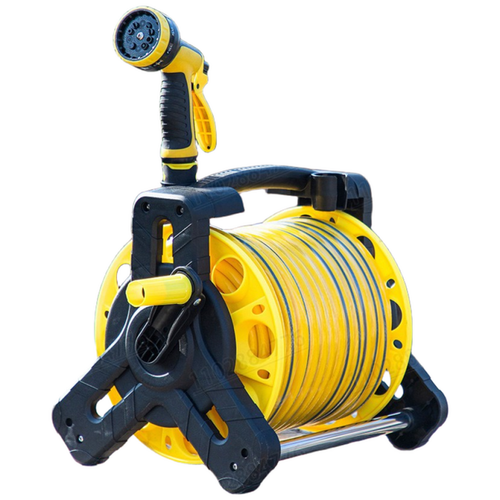 원예 수도관트럭 이동식 세트 마당 정원 세척 릴호스 세차용