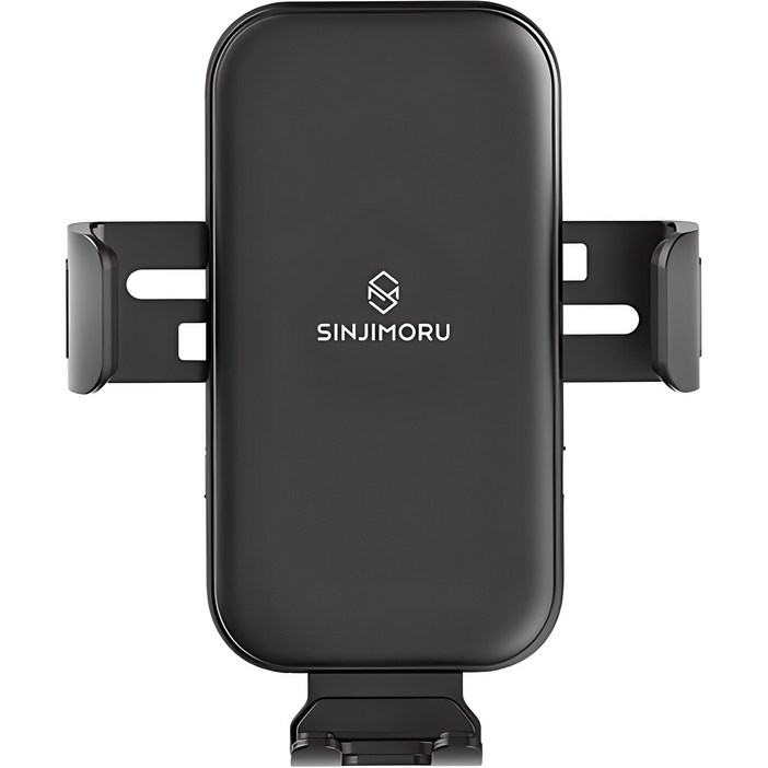 신지모루 오그랩엑스 차량용 고속 무선충전 핸드폰 거치대 15W 송풍구형, 블랙, SOGWIREMAX2BKSJM