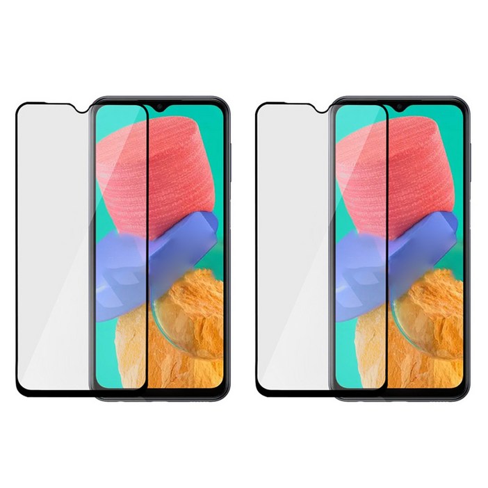 렉스 케이스 호환형 풀커버 강화유리 휴대폰 액정보호필름 2P, 1세트