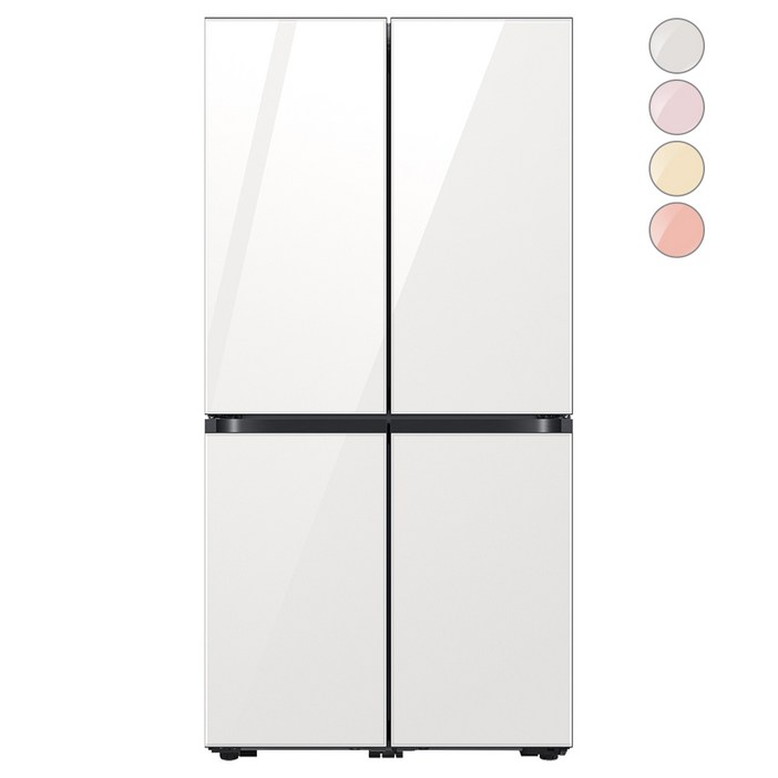 색상선택형 삼성전자 비스포크 4도어 프리스탠딩 양문형 냉장고 870L 방문설치