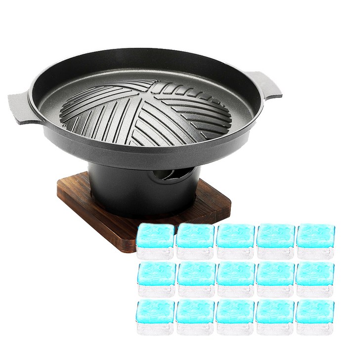 뉴비아 더블 미니화로 NEWVIAMB1100 에탄올고체연료 30g x 15p 세트, 1세트, 22 x 22 x 2.8 cm 뉴비아 더블 미니화로 NEWVIAMB1100 에탄올고체연료 30g x 15p 세트, 1세트, 22 x 22 x 2.8 cm