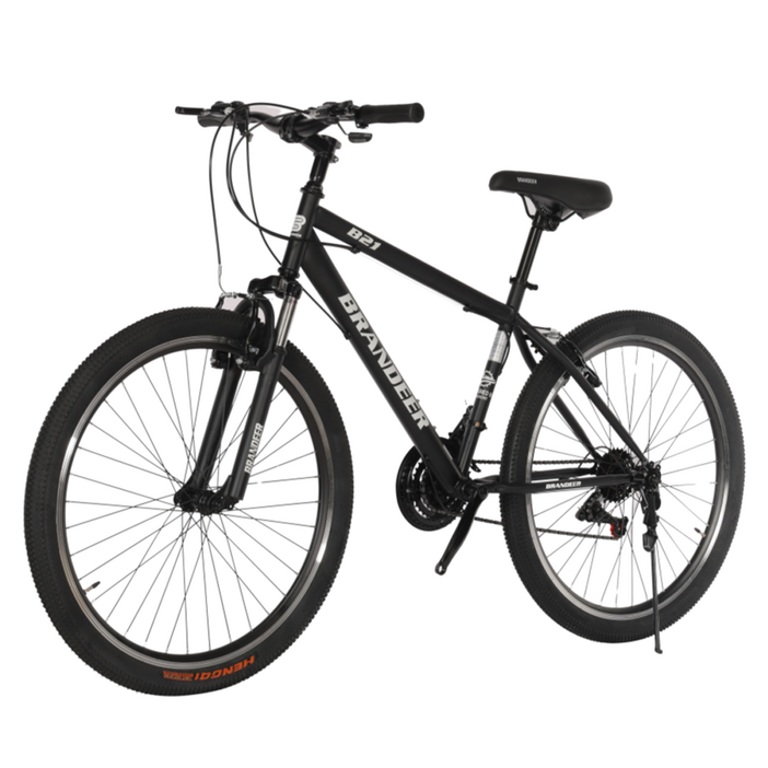 브랜디어 입문용 MTB 21단 자전거 B21, 매트블랙, 170cm, 1개