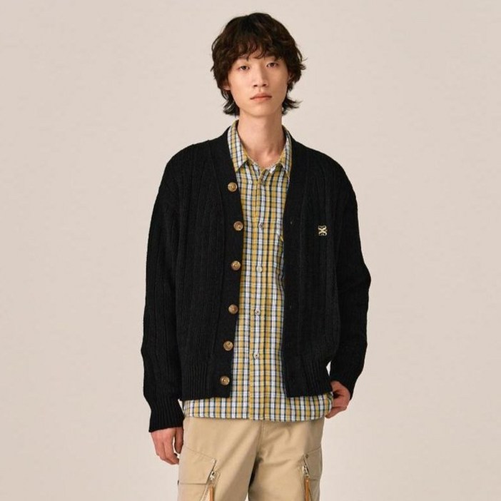 세터 남녀공용 파로 오버 사이즈 부클 가디건 SA233MKC03