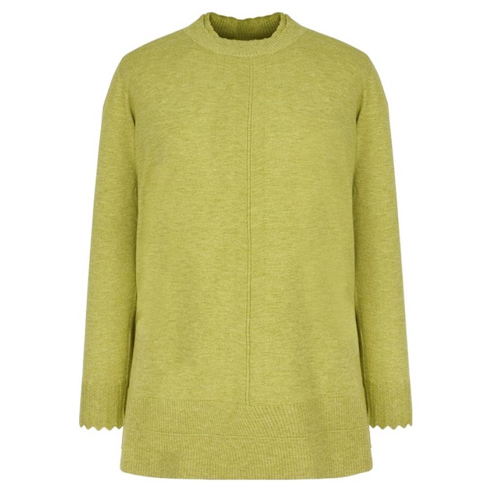 크로커다일 레이디 여성용 웨이브 반넥 보온 니트 티셔츠 CLCWSW101