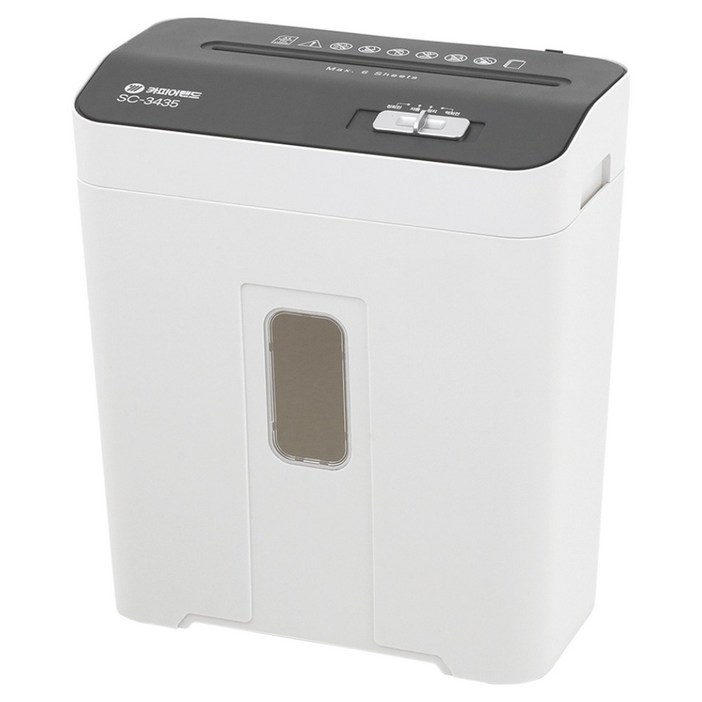 카피어랜드 소형 문서세단기 12L, SC3435, 화이트  그레이