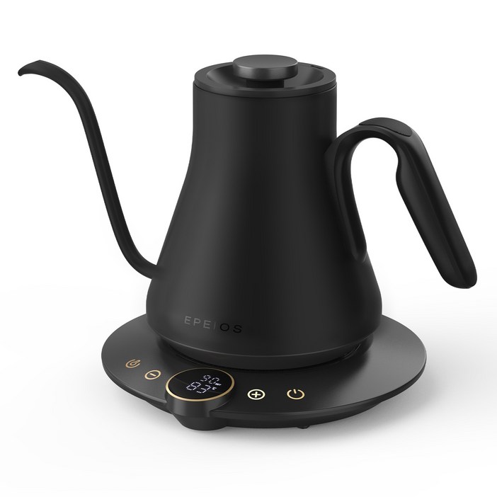 에페이오스 파인 앤 플로우 핸드드립 전기포트 Lite 퓨어 블랙, 퓨어 블랙