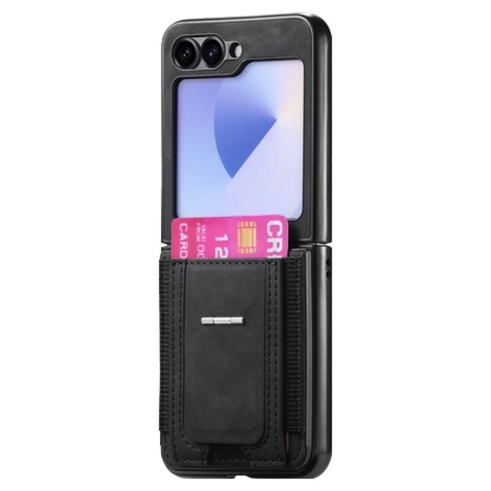 케이스틱 카드 수납 거치대 겸용 가죽 휴대폰 케이스