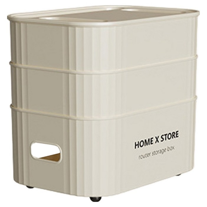 알럽홈 베이직 레터링 멀티탭 셋톱박스 와이파이 정리 수납함 L L261-0129CR