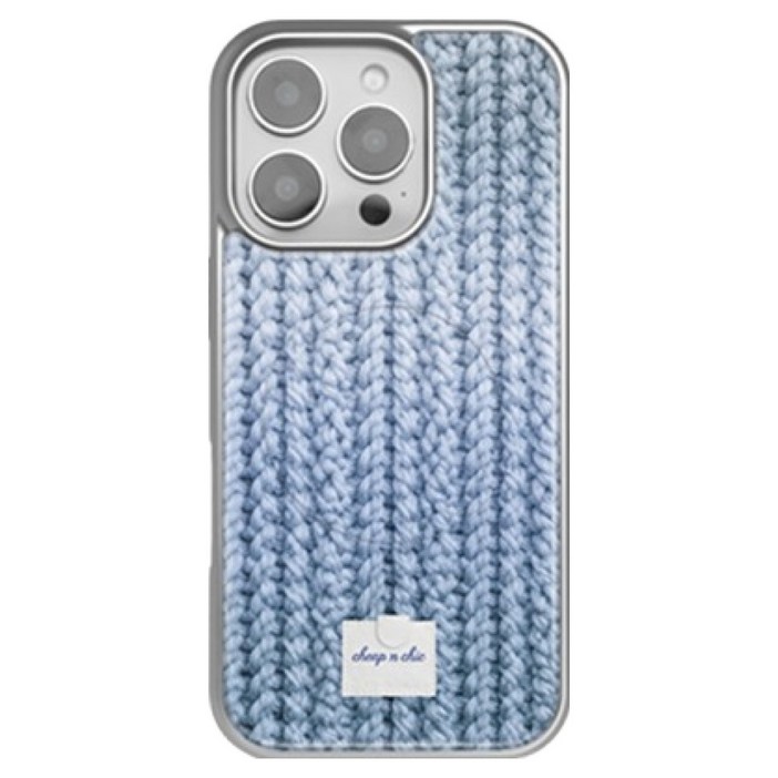 칩앤칙 케이스 소프트 스웨터 맥세이프 실버 에폭시 범퍼 휴대폰 케이스