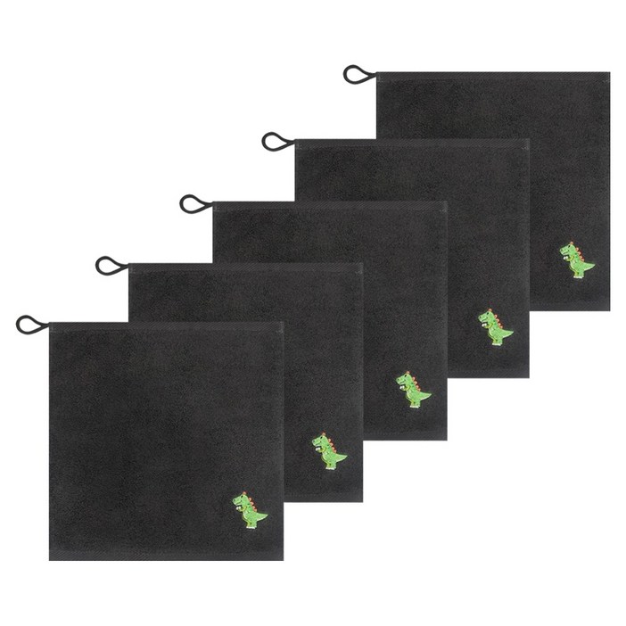 송월타월 공룡자수 클린 고리수건 핸드타올