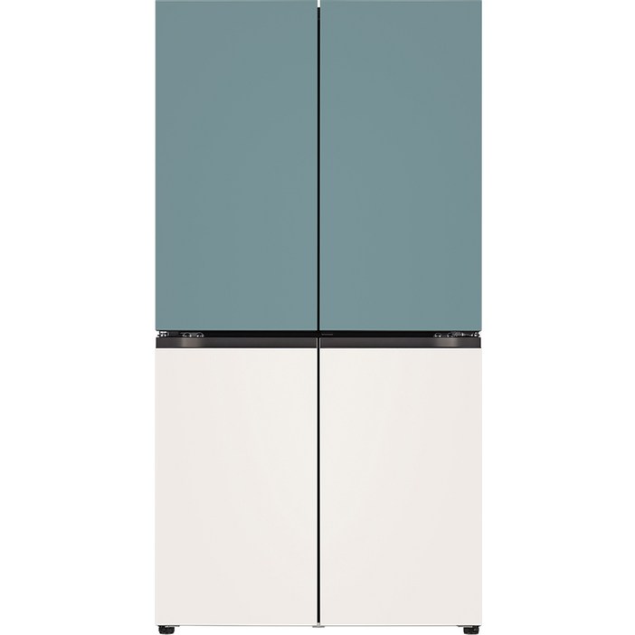 10 환급가전 색상선택형 LG전자 오브제 870L 매직스페이스 메탈 4도어 디오스 냉장고 방문설치