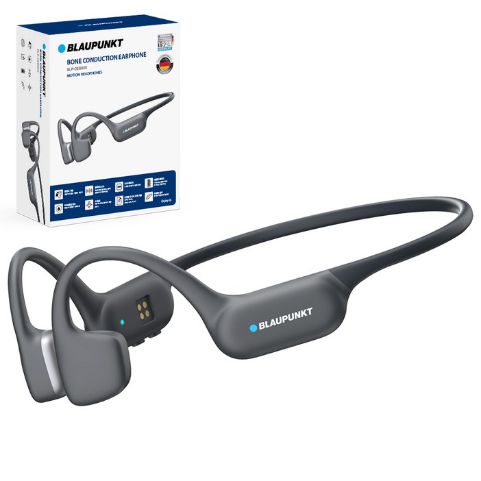 블라우풍트 Ai ENC 블루핏 본 프로 러닝 골전도 이어폰, 블랙, BLP-OE692K