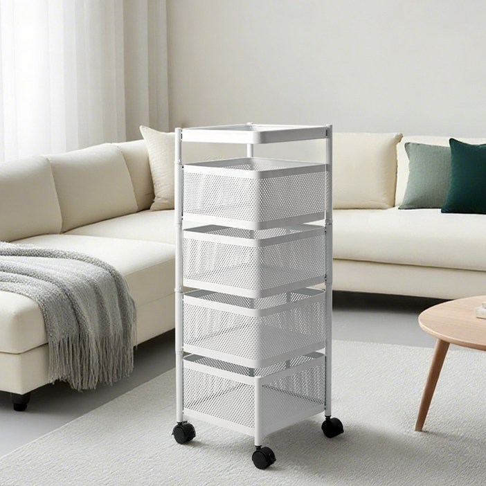 탐사 이동식 회전형 수납 트롤리