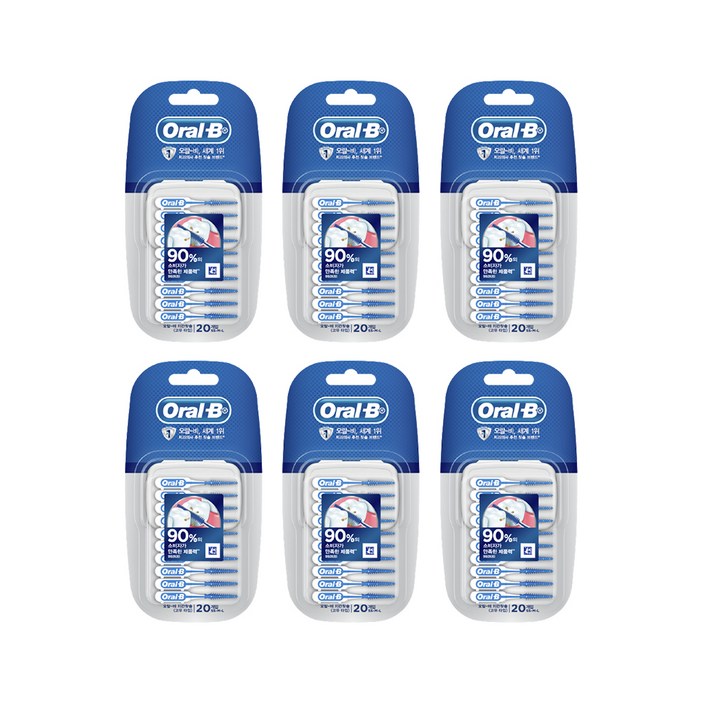 오랄비 고무 타입 치간칫솔 I자형