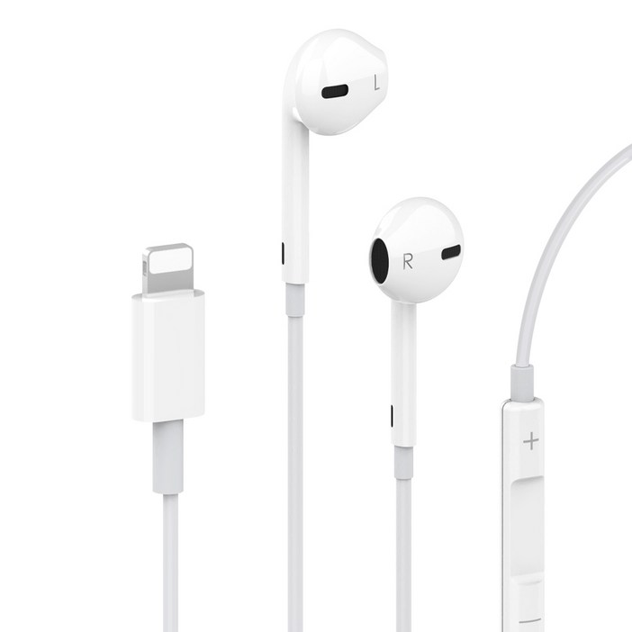 뉴클 이어핏 8핀 오픈형 유선 블루투스 이어폰, SSME02, 화이트