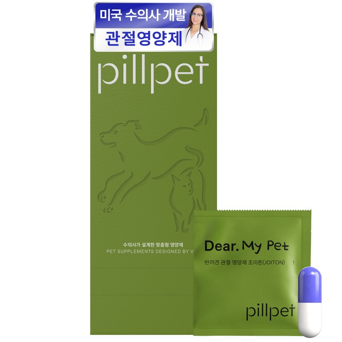 필펫 강아지 조이튼 영양제, 1개, 뼈/관절강화, 30정