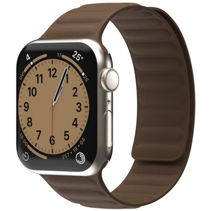 신지모루 스마트 워치 가죽 레더 링크 스트랩 밴드