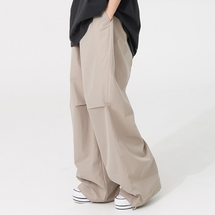 arua 여성용 파라슈트 바스락 투웨이 와이드 팬츠